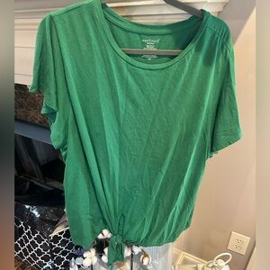 Green Westbound Front Knot T-shirt Size 2X